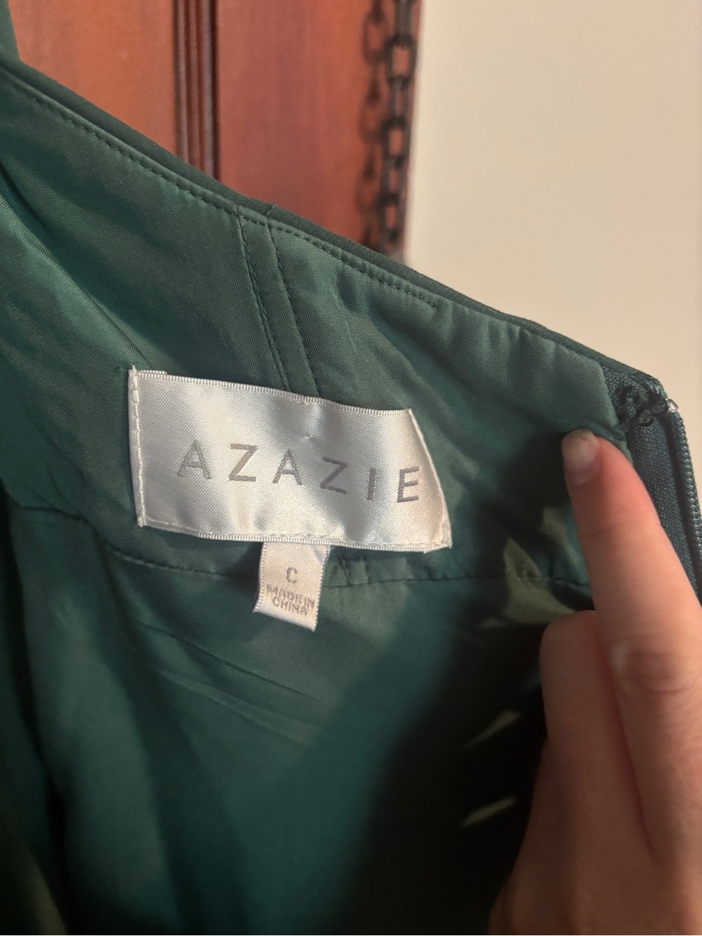 Azazie Emerald Green Strappy V-Neck Maxi Dress - Picture 7 of 7